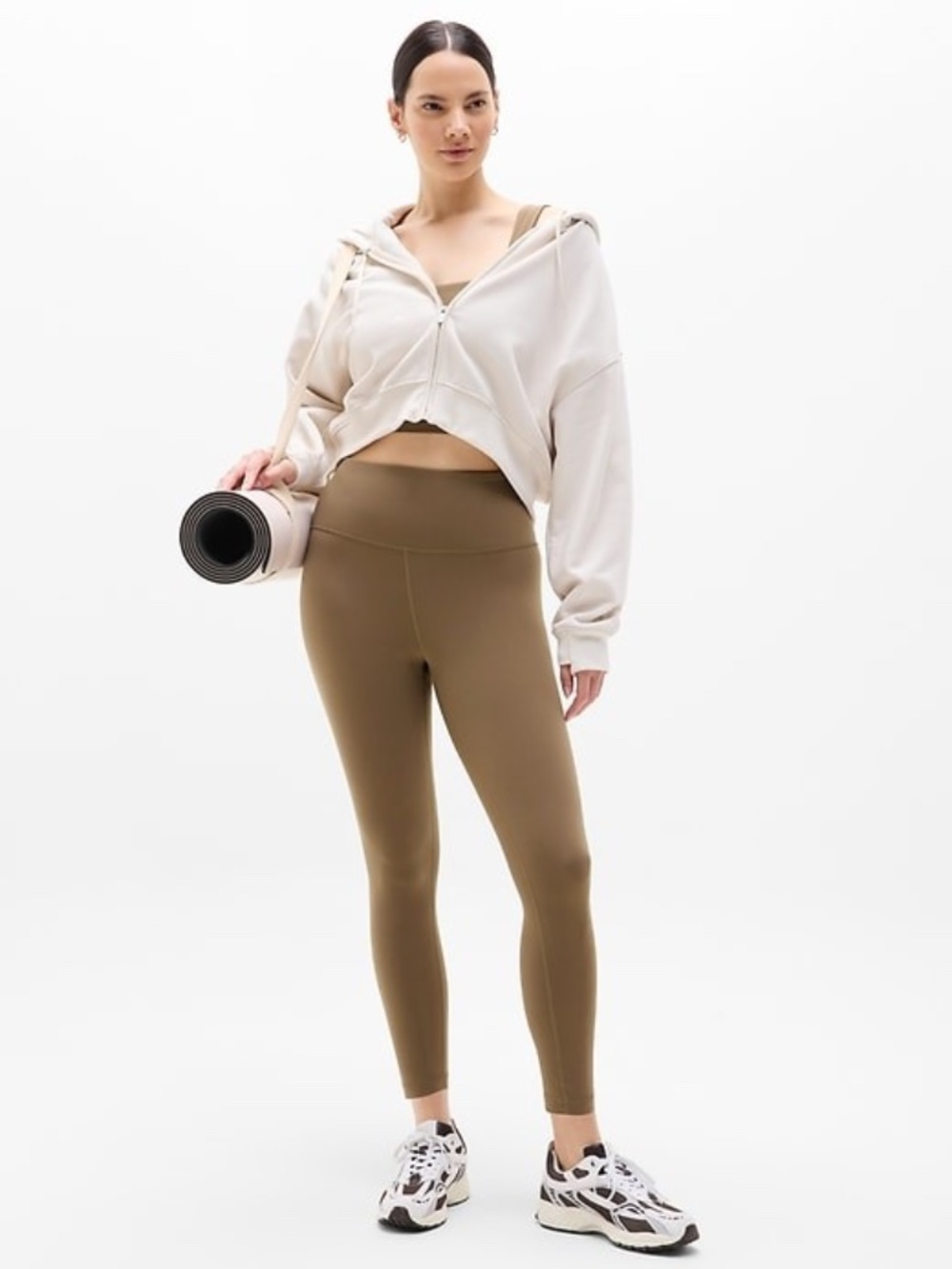 NWT Athleta Ultra High Rise Elation 7/8 Tight // Clay #599750